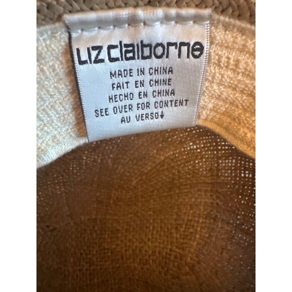 Liz Claiborne Womens Straw Sun Hat With Braided Band Beige - Picture 5 of 6